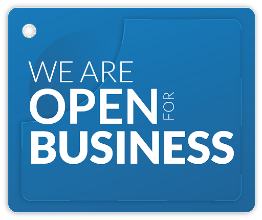 We are open for Business
