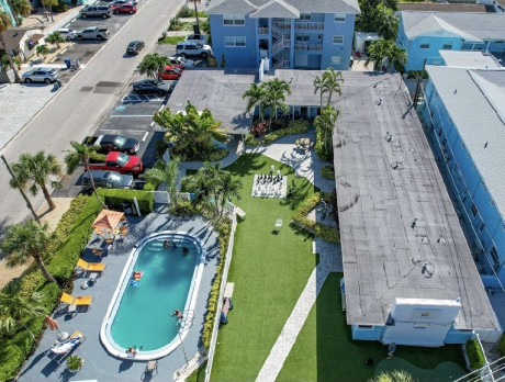 Welcome To St Pete Beach Suites - Ariel View
